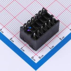 DB2EVHB-3.5-2*6P-BK Plug-in Terminal Block Through hole,P=3.5mm Connector Board-to-Board / Socket - Closed 2x6P 3.5mm Black - Product Image 2