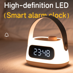 Lampe de chevet LED rechargeable portable avec réveil pour enfants - Product Image 6
