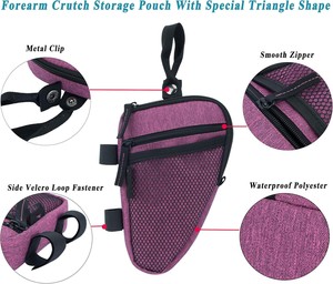 Muestra Gratuita de Muletas de Antebrazo, Muletas de Agarre Ajustables, Ergonómicas, de Aleación de Aluminio, Bastón Alternativo para Caminar con Bolsa - Product Image 2