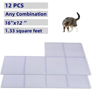 Tapis d'entraînement répulsif pour animaux de compagnie, forme carrée portable, répulsif pour chats, dissuasion contre les animaux, piège pour chiens avec pointes - Product Image 5