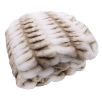 Faux Fur Minky Throw Blankets, Tie Dye