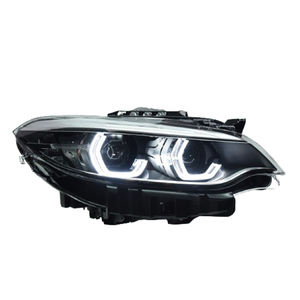 Fari anteriori per <span class=keywords><strong>BMW</strong></span> Serie 2 F22 2014-2021, aggiornamento con proiettore a LED ad alta configurazione e luci Angel Eyes, accessori. - Product Image 1