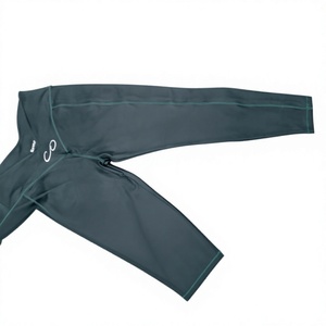Cavassion Pantalones de equitación semisilicona de cintura alta con cremallera completa sin mangas de color liso para mujer para todo el año - Product Image 1