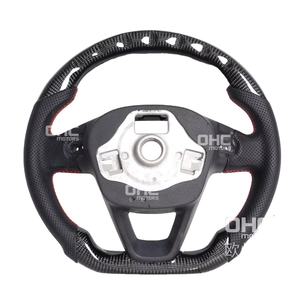 Volante de Carbono Personalizado para <span class=keywords><strong>Seat</strong></span> Leon, Volante de Fibra de Carbono, <span class=keywords><strong>Cupra</strong></span> 2016 2013 2014 2015 2017 <span class=keywords><strong>2018</strong></span> 2019 - Product Image 4