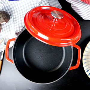 Casserole en fonte émaillée antiadhésive de haute qualité, <span class=keywords><strong>cocotte</strong></span>, design zen asiatique, écologique, tous les types de cuisinières - Product Image 4