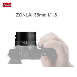 เลนส์ Zonlai 35 มม. F1.6 รูรับแสงกว้าง แบบแมนนวล สำหรับกล้อง <span class=keywords><strong>Sony</strong></span> E-mount และ Fuji X-Mount รุ่น <span class=keywords><strong>A6600</strong></span> A6500 A6400 X-T3 X-T30 กล้องมิเรอร์เลส - Product Image 2