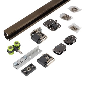 Kaishengxi 37 Quincaillerie pour porte pliante, rail de guidage de 1 mètre avec accessoires complets pour portes coulissantes de salle de bain - Product Image 3
