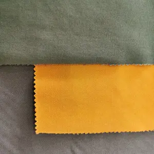 Großhandel Bio reine Farbe Baumwolle Twill Solid Dyed Canvas Stoff für Kleidung Textil