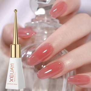 Nouveau vernis UV populaire pour la beauté des ongles, couleur <span class=keywords><strong>Miyou</strong></span> transparente effet glace, colle de photothérapie longue durée jetable pour salons de manucure - Product Image 1
