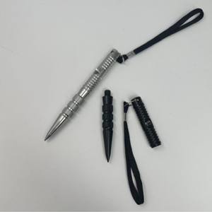 Ztc405 – stylo tactique pour la défense personnelle, noir et gris, multifonctionnel, portable avec sangle unique pour une utilisation en extérieur - Product Image 4