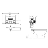 Vente en gros d'accessoires de toilette de salle de bain blanche Réservoir mural à double chasse d'eau dissimulé avec capteur