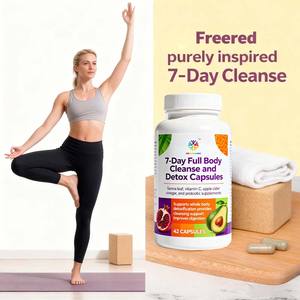 7 gün tam vücut temizliği ve detoks kapsülleri sinameki yaprağı C vitamini elma şırası sirke ve probiyotik takviyeler - Product Image 6