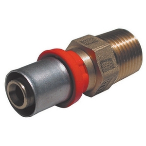 Raccordo a pressione diritto maschio 3/4 X 20 per tubi multistrato e tubi idraulici - Product Image 1