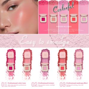 Rubor Personalizado OEM al por Mayor, Paleta de Rubor de Alta Pigmentación, Resistente al Agua, de Larga Duración, Rubor de un Solo Color, Marca Privada - Product Image 5