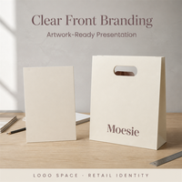Sac de courses en papier kraft personnalisé OEM avec poignée découpée pour emballage de vêtements, cadeaux, boutiques, vente en gros, marque privée
