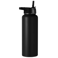 Bouteille d'eau isotherme Double paroi isolée en acier inoxydable, contenant personnalisé, pour cantine verte
