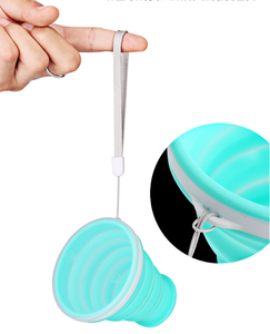<span class=keywords><strong>200ml</strong></span> pliable Sports de plein air Silicone tasse d'eau multifonctionnel rétractable rince-bouche tasse pour voyage eau bouillante Applicable - Product Image 4