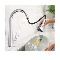 Tête de robinet de cuisine à trois fonctions pour lame de pulvérisation de rechange, universelle, filetage G1/2, pulvérisation rotative à 360 degrés
