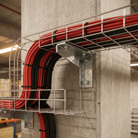 Bandeja de Cables de Malla Metálica, Estructura Abierta, Disipación Rápida de Calor para Cableado de Centros de Datos y Salas de Servidores, Materiales Personalizados Disponibles