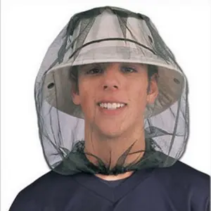 Manufacturer Summer Outdoor Cheap Anti Head Camping Hunting Protect Face Hat Mosquito Bug Bee Mesh Net Hat