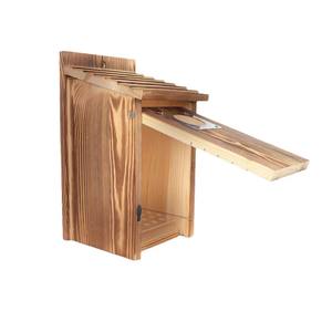 Nichoir à oiseaux rectangulaire en bois massif, durable, pour l'extérieur, fabriqué au Shandong - Product Image 1