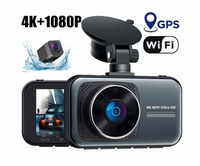 Haute définition 4K voiture boîte noire Vision nocturne Dashcam 24H moniteur de stationnement caméra de tableau de bord pour enregistreur de conduite