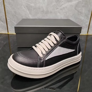 Chaussures décontractées en cuir véritable léger de haute qualité 2025 pour femmes et hommes, nouveau style, design noir, imperméables, tendance mode - Product Image 4