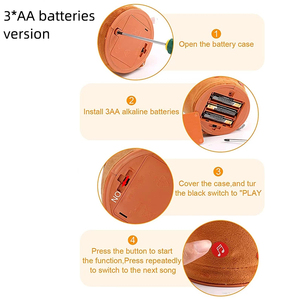 Juguete de Peluche de Cactus Bailarín y Cantante con Luz, Regalo de Fiesta, Macetero de Peluche Suave, Juguete Sensorial para Niños - Product Image 3