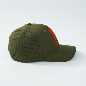 Casquette de baseball personnalisée avec logo brodé, gravure laser, perforations, performance, camouflage, imperméable, sport, golf - Product Image 5