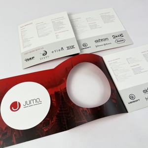 Cetakan kualitas tinggi kertas Matte tebal brosur jendela cetak kustom untuk promosi produk - Product Image 2