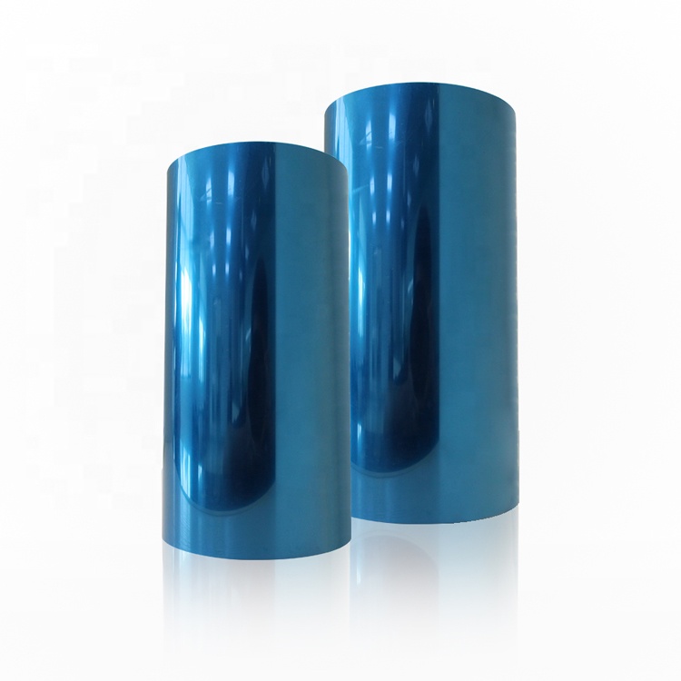 0,05 мм, синяя, без пузырьков, подходит для хранения материала, односторонняя акриловая клейкая Серебристая защитная пленка из ПЭТ