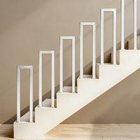 Balustrade en métal en forme de U, installation DIY, finition peignable résistante à l'eau et à la rouille, pour villa, escaliers intérieurs, balcon, clôture de sécurité