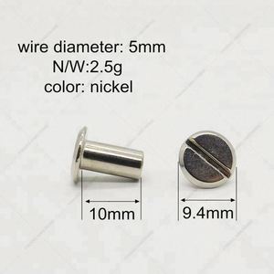 Fijaciones de Encuadernación Tipo Tornillo de 10 mm para Libros, Fabricadas por YIWANG - Product Image 3