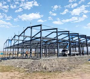 Estructuras de Acero Prefabricadas Modernas y Personalizables para Almacenes, Kits de Estructuras de Acero para Uso Comercial, Industrial y de Centros Comerciales - Product Image 2