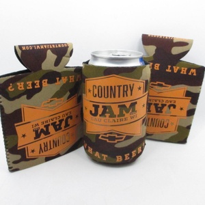 Biểu tượng tùy chỉnh Neoprene Camo 12 oz bia có thể mát có thể gập lại và giữ lạnh chai coozies - Product Image 4