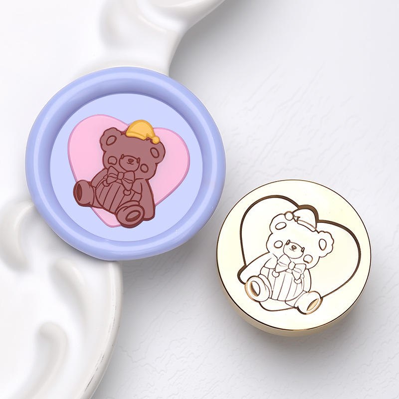 Amour et ours en peluche (multicouche, 2,5 cm)