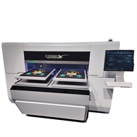 Imprimante DTG A2 automatique commerciale haute vitesse 4 têtes I3200, machine numérique à jet d'encre pour vêtements et t-shirts, 2 stations de travail, pigment