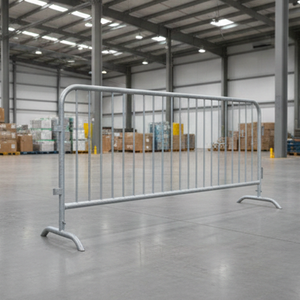 Barrière de gestion de foule portable et temporaire, hauteur 2m, longueur <span class=keywords><strong>4m</strong></span>, taille et couleur personnalisables, disponible pour les projets municipaux et aéroportuaires - Product Image 2