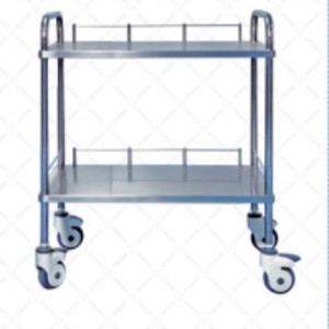 Medical Stainless Steel Nursing Cart 960x550x900mm With Blue Bag For Hospital Use - Product Image 3