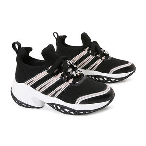 Роскошные зимние женские кроссовки на шнуровке из сетчатого трикотажа с ремешком на пряжке-бриллианте, на толстой подошве, в японско-корейском стиле, с сетчатым верхом - Product Image 5