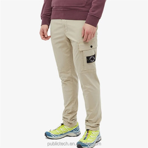 Pantalon cargo en sergé pour hommes, avec patch personnalisé, 100% coton, 6 poches, personnalisé, bonne qualité - Product Image 1