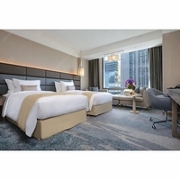 Juego de cama de estilo Hotel 6, muebles de dormitorio baratos, venta al por mayor
