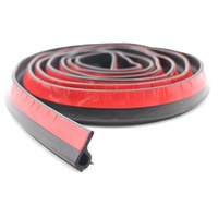 EPDM PVC porte de défense aérienne de voiture petit joint en mousse éponge automobile à 9 caractères éponge de fenêtre de type P bande d'étanchéité en caoutchouc auto-adhésive