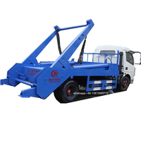 Prix le plus bas petit camion de chargeur de poubelle de saut hydraulique cubique de Dongfeng 6 à vendre