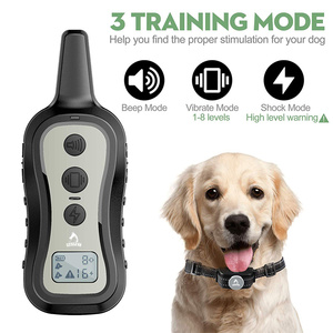 Großhandel Training Hunde halsband für 2 Hunde Batterie betriebene elektrische Haustier Hund Schock Trainings halsband wasserdicht mit Fernbedienung