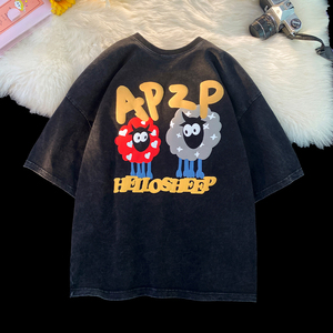 High Quality 100% Cotton Oem Your Brand Tshirt Custom 3D Foam Puff Printing logo Unisex <b>Short</b> <b>Sleeve</b> Men's Plus Size T-shirts - Product Image 2