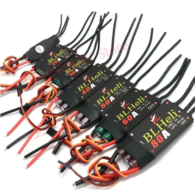 BLHeli 12A 20A 30A 40A 50A 60A 80A Brushless ESC with UBEC for Quadcopter Aircraft Model Fixed Wing Multi-axis DIY FPV RC