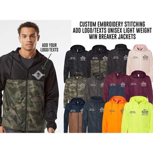 Unisex Custom Exp54lwz Lightweight Windbreaker Zip Jacket Custom Embroidery with Logo or Texts for Outdoor Adventures - Product Image 6