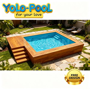<span class=keywords><strong>Piscine</strong></span> en acier avec structure en acier inoxydable - <span class=keywords><strong>Piscine</strong></span> durable hors sol/semi-enterrée, structure en acier préfabriquée, <span class=keywords><strong>piscine</strong></span> de natation - Product Image 1