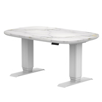 Ensemble de colonnes de levage modernes en aluminium pour bureau réglable en hauteur avec contrôleur sans fil DC12/24V, vitesse de 25 mm/s